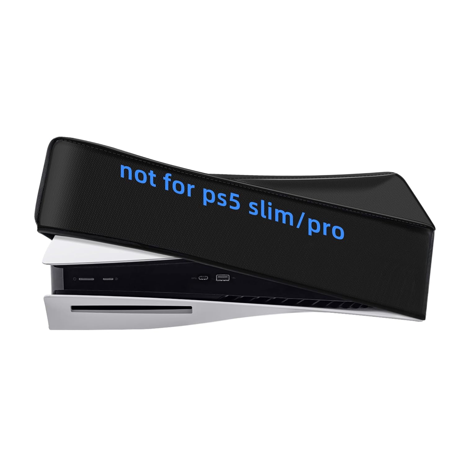 Genérico - Funda Antipolvo Modo Horizontal Para Consola Ps5 1680d Oxford Cloth Anti-scratch Waterproof Dust Guard Backend Cutaway Design (no Para Ps5 Slim Ps5 Pro)-horizontal-negro