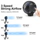 thumbnail image 4 of Ventilador recargable para cochecito Welodorir 2500 mAh 3 velocidades con clip, 4 of 8