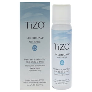 Crema De Espuma Transparente Tizo Sheerfoam Fps 30 103 Ml