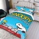 thumbnail image 3 of Snoopy Conjunto de sábanas temático, trío de piezas, cómodo y amigable con la piel, diseño único, regalo de decoración para el hogar para familiares, amigos y fans,173X218cm, 3 of 6