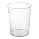 thumbnail image 4 of Cubo De Basura Transparente Cubo De Basura Hogar Sala De Ni?os Organizador Caja Cubo De Hielo 27x21.5cm, 4 of 5