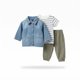 thumbnail image 2 of Conjunto Casual De Polera Y Pantalon + Chaqueta Denim Para Niño, 2 of 3