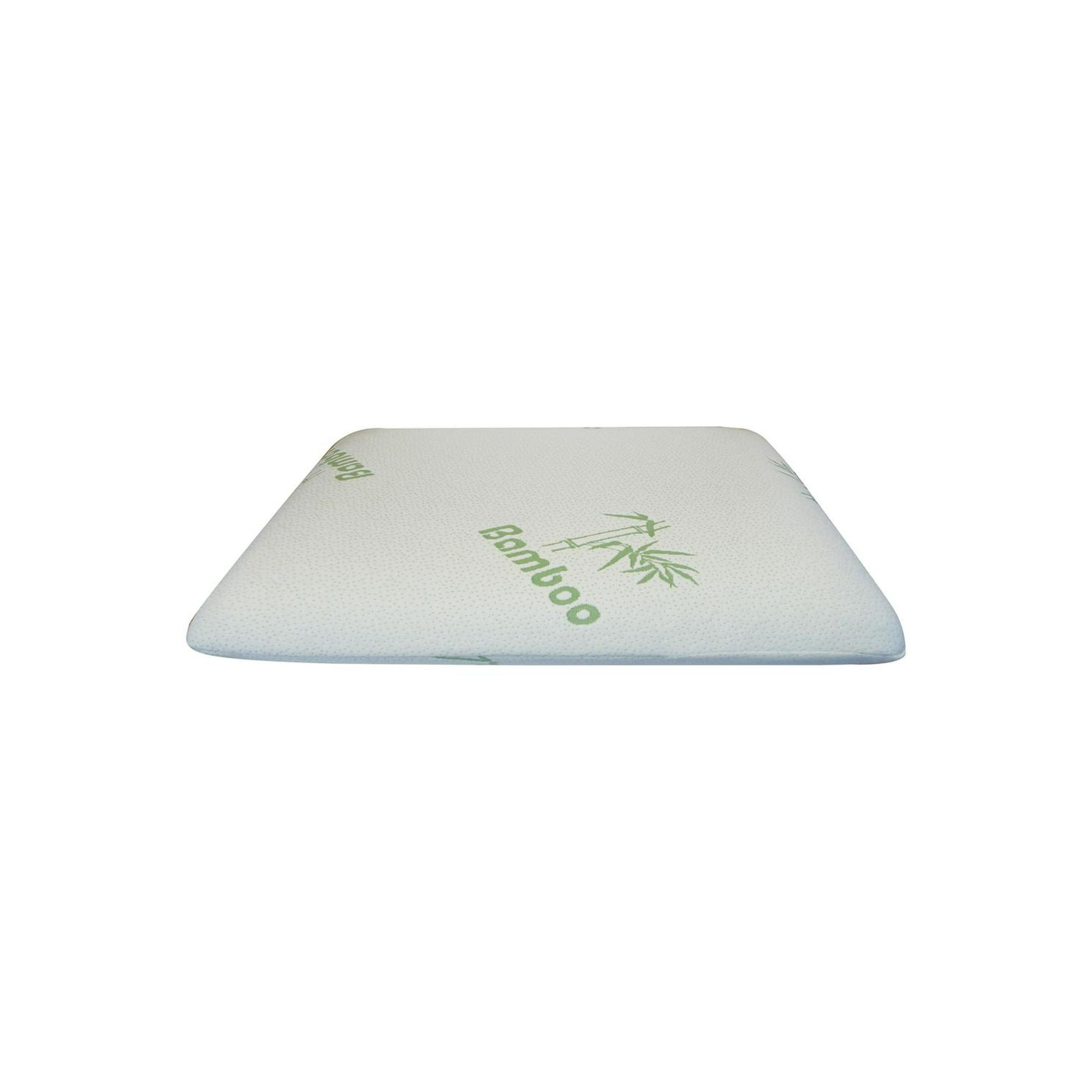 Maxcare - Almohada Viscoelastica Clásica Bamboo 70x50x12 Blanco Borrar