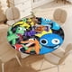 thumbnail image 4 of Rainbow Friends theme Fitted Round Tablecloths Elastic Edged Table Covers Waterproof Table Cloth For Kitchen Holiday Party Tables Decor 120cm, 4 of 6