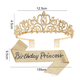 thumbnail image 2 of Kit de tiara de cristal y banda para cumpleaños, coronas para mujer, banda para decoración de cumpleaños, diadema con diamantes de imitación, 2 of 5