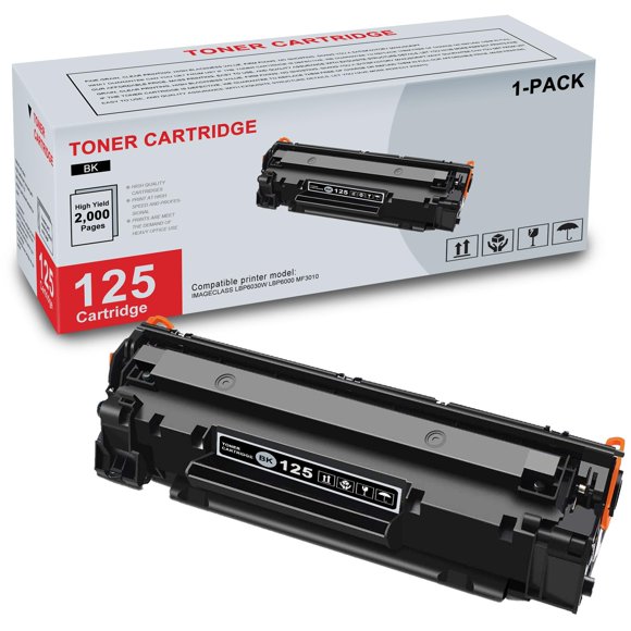 Cartucho de tóner SLIKIA CRG125 negro de alto rendimiento, 2000 páginas