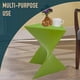 thumbnail image 4 of Mesa auxiliar de tocador LeisureMod Danbury, moderna, de plástico ABS verde, 4 of 9