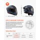 thumbnail image 3 of Casco VEVOR Modular Flip-Up Doble Visor DOT/ECE Talla M, 3 of 9