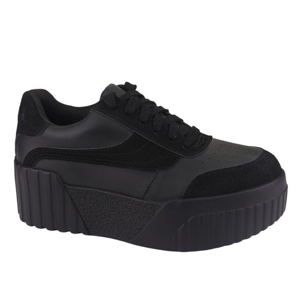 Zapatilla Chalada Mujer 38-Trust-1 Negro Moda
