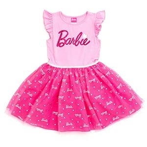 Vestido De Tul De Barbie Big Girls Pink 14-16