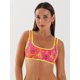 thumbnail image 1 of Top de Bikini Daikiri Mujer Deportivo Ajustable Floral Naranjo Flúor Protección UV50+, 1 of 3