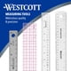 thumbnail image 5 of Regla Westcott de 15 cm con base de corcho y acero inoxidable, 5 of 9