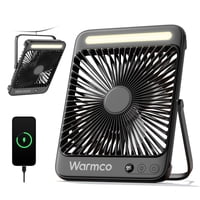 Ventilador Portátil De Escritorio Warmco 20000 Mah Con Luz Led 20-48 H