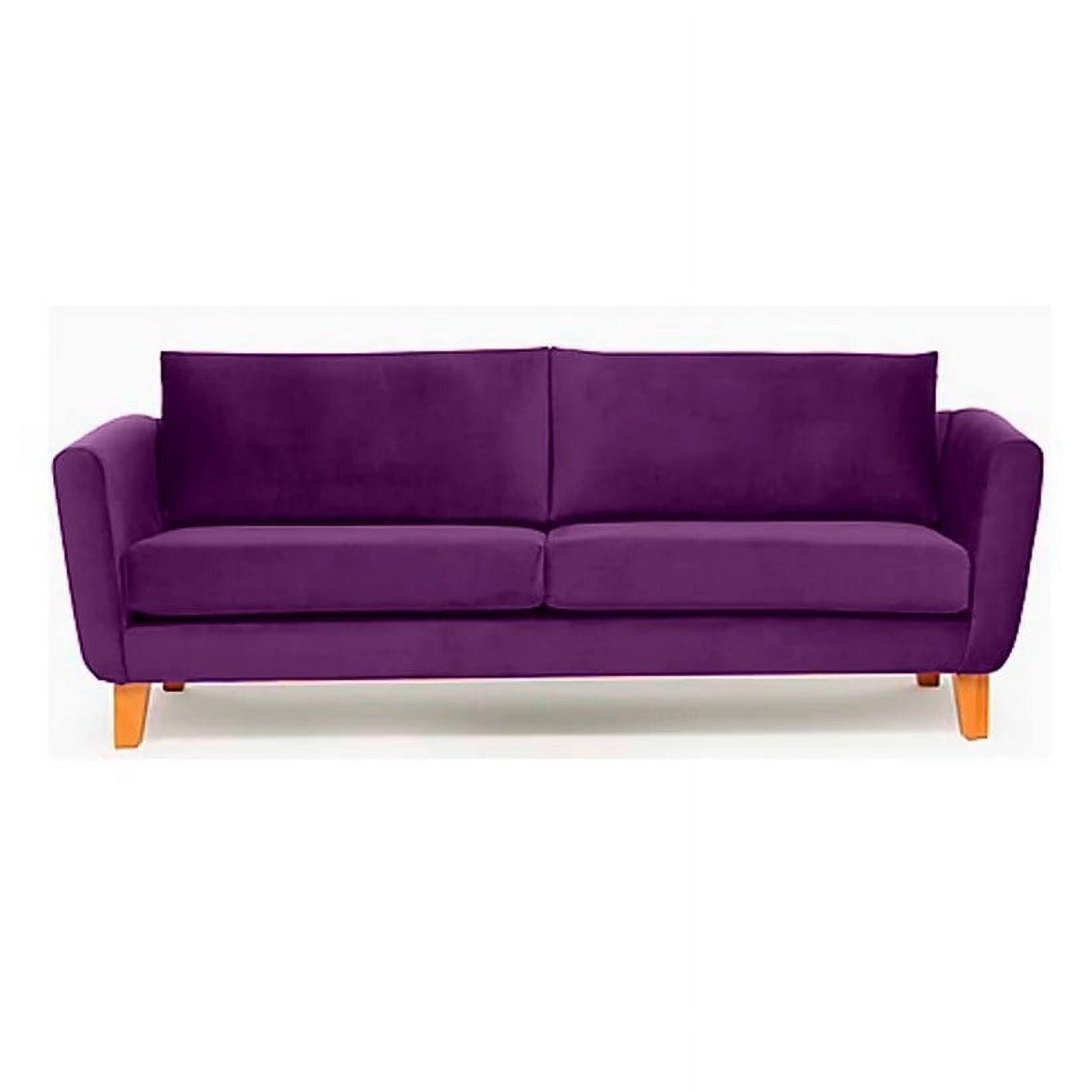 Barra Design - Sofá Thomas 210 Felpa Morado