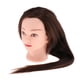thumbnail image 3 of Cabeza De Maniquí De Cosmetología De 24,8 Pulgadas, Cabeza De Entrenamiento De Peluquero, Marrón, 3 of 5