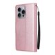 thumbnail image 3 of Funda Cartera para iPhone 16 Pro Max con Tarjetero, Soporte y Cordón - Protección Oro rosa, 3 of 6