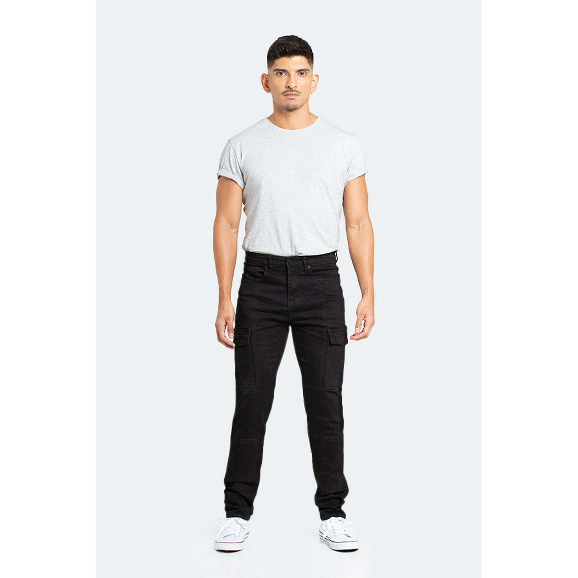 Idem - Jeans Hombre Cargo Negro Oscuro 42