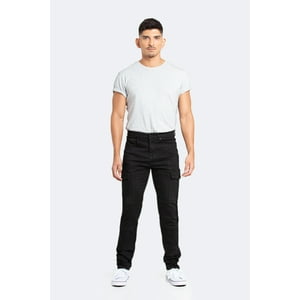 Idem - Jeans Hombre Cargo Negro Oscuro 42