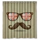 thumbnail image 1 of Cortina de ducha Oculos vetor, juego de cortina de baño con ganchos, tamaño 66 x 72 pulgadas, 1 of 3