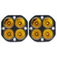 thumbnail image 1 of Luz Foco Led Neblinero 3" Cubo 9v/32v Amarillo Camion (Par), 1 of 5