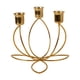 thumbnail image 5 of Candelabro De Metal Con Adorno Para Ba?o, Hotel, Acción De Gracias, Para 3 Velas, Color Dorado, 5 of 5