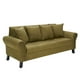 thumbnail image 3 of Sofa Lua 3c + 2 Pouf Felpa 20 Verde Musgo, 3 of 6