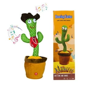Soleio - Cactus Bailarín Imita Voz Musical Juguete Felpa Cowboy