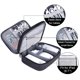 thumbnail image 5 of Organizador electrónico BUBM, bolsa de viaje de doble capa, negra, 5 of 8