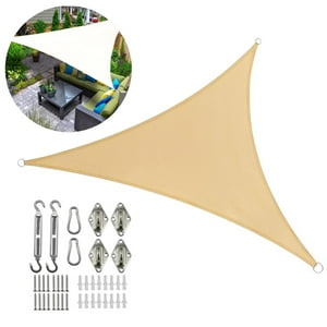 Genérico - Kit De Instalacion Anclaje + Toldo Vela Sombra Lona 5X5X5