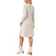 thumbnail image 3 of INSPIRE CHIC Vestido de Punto para Mujer Otoño Invierno Manga Larga Suelto Cuello en V Suéter A-Line Midi con Bolsillos M Beige, 3 of 6