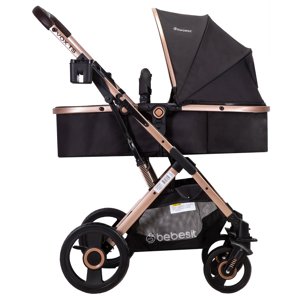 Bebesit - Coche Cuna Paseo Vox Gold Negro