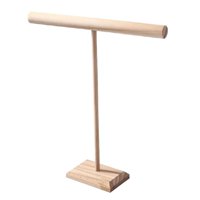 Magideal - Soporte Para Presentación De Joyería En Forma De T, Organizador De Joyas, Mesa De Madera, Soporte Ligero Para Joyería Para Relojes, Tiendas De Difusió L