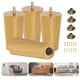 thumbnail image 1 of Patas para muebles Yes4All de madera natural, redondas de 4 pulgadas, juego de 4, 1 of 6
