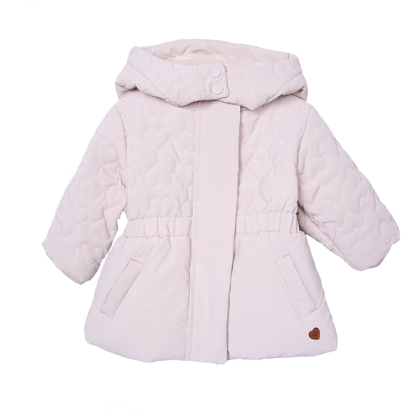 Parka Bebé Niña Forrada Coral Fleece Arena
