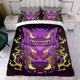 thumbnail image 4 of Gengar Conjunto de sábanas temático, trío de piezas, cómodo y amigable con la piel, diseño único, regalo de decoración para el hogar para familiares, amigos y fans, 90 cm * 190 cm, 4 of 6