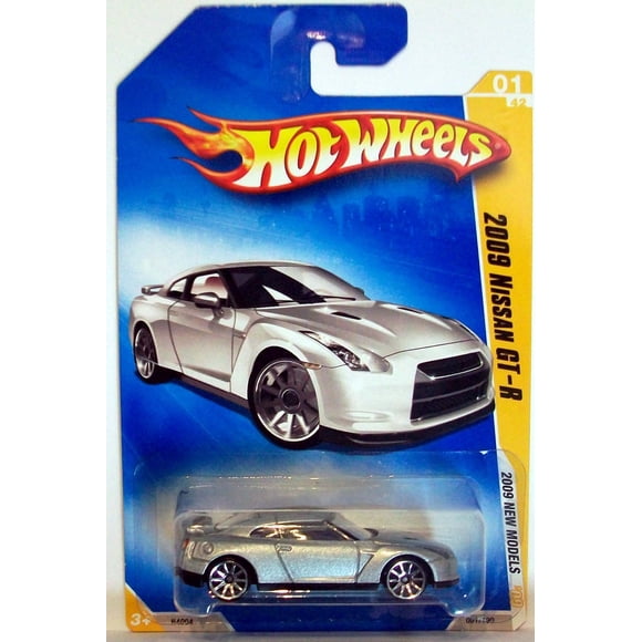 Nissan GT-R Silver 2009 Diecast Hot Wheels, escala 1:64