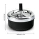 thumbnail image 5 of Cenicero giratorio de limpieza automática, grande, de metal, con tapa, prensa creativa, cenicero, boutique, set para fumadores, regalos, 5 of 8