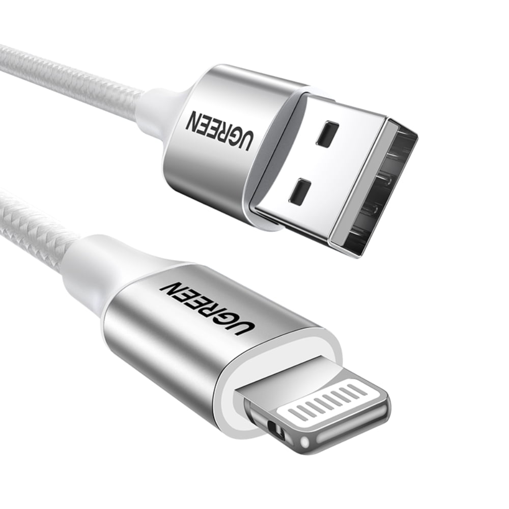Cable Lightning/usb-a 2.4a 1m Mfi Blanco Ugreen Us199