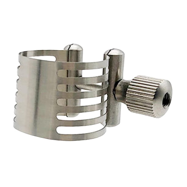 Clip de ligadura para boquilla de saxofón, ajuste de accesorio de saxofón, fácil instalación, acero inoxidable, profesional, resistente , Saxofón saxofón soprano