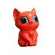 thumbnail image 1 of Mini Estatua De Gato Estatuilla Escultura De Resina Artesanía Divertida Para Escritorio Oficina Hogar Rojo, 1 of 5
