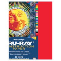 Papel De Construcción Pacon Tru-Ray Festive Red 35 Colores