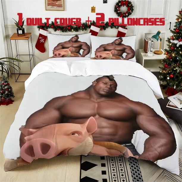 3pcs HOG RIDERPrinted 3pcs Bedding Set Soft Duvet Cover with 2 Pillowcases All Season Comfort