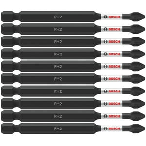 Brocas Eléctricas Para Atornillar Bosch Itph235B Phillips #2, Paquete De 10