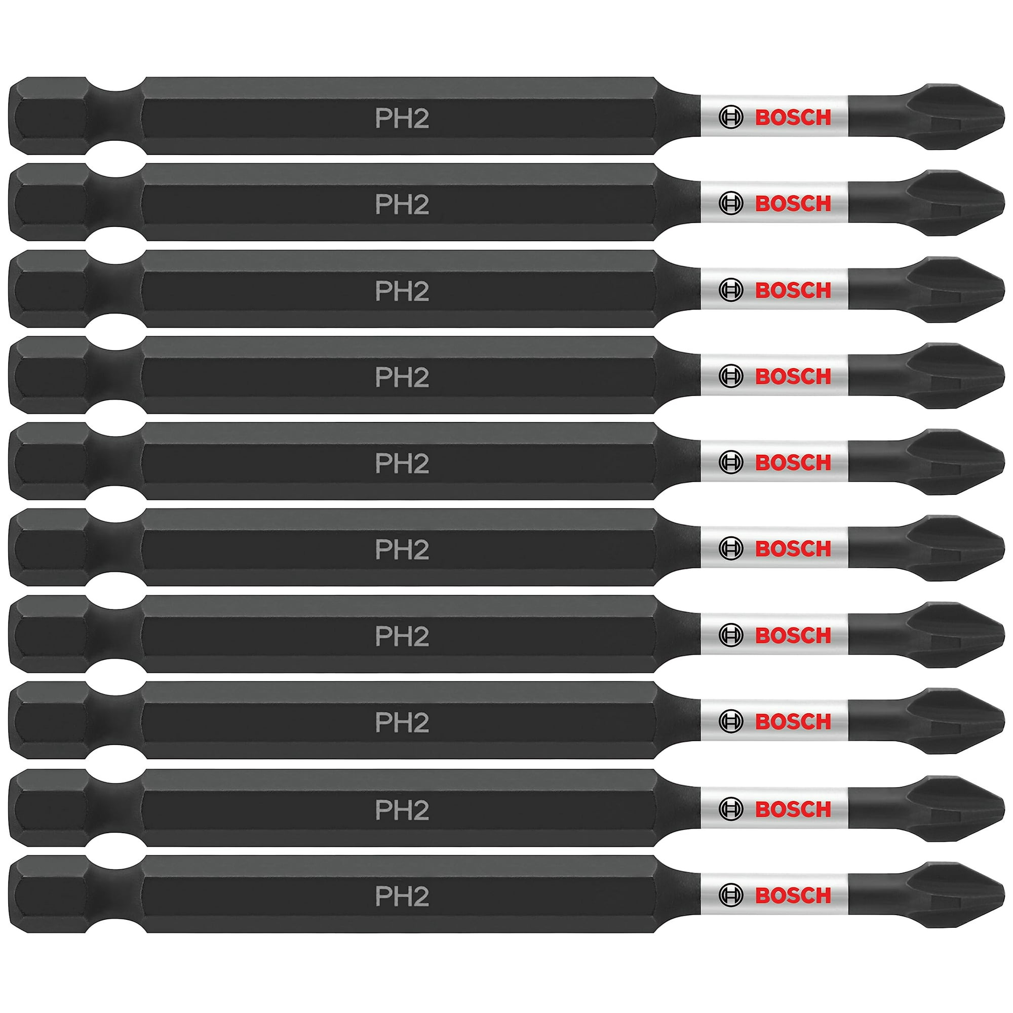 Brocas Eléctricas Para Atornillar Bosch Itph235b Phillips #2, Paquete De 10
