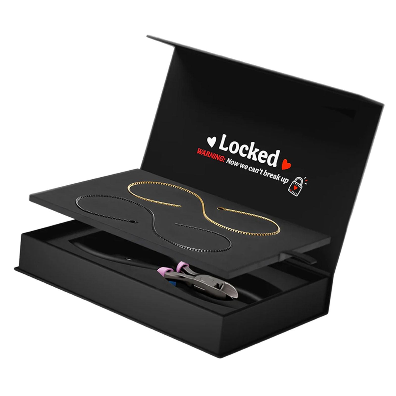 Ioensy - Kit De Pulseras Permanentes, Pulseras De La Amistad Para Bodas, Regalos De San Valentín, Negro Y Dorado.