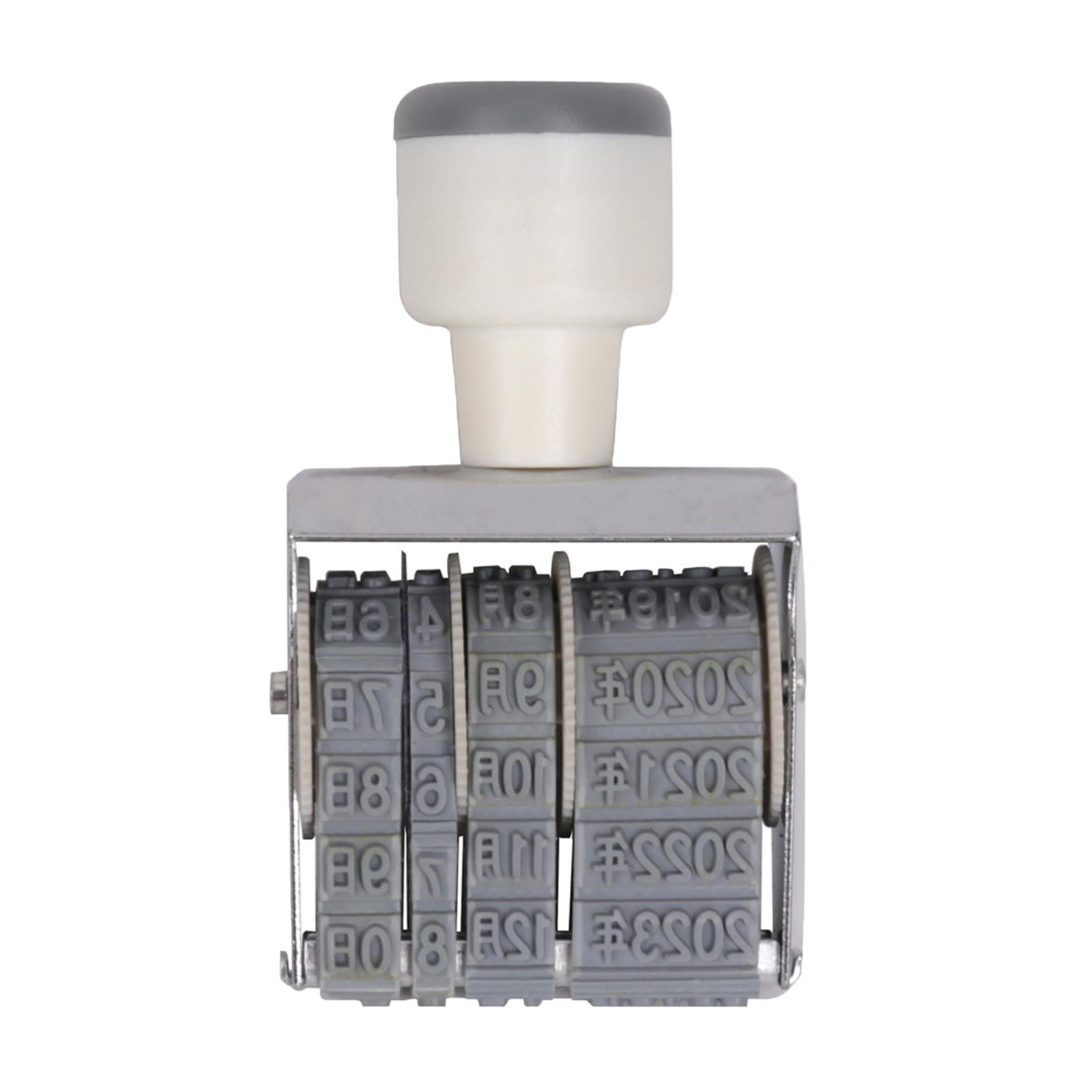 Bothyi - Accesorios De Sello De Rodillo De 8 Dígitos Sello De Negocios Para Hacer Tarjetas Artesanales Diy