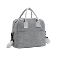 Magideal - Paquete De Aislamiento Térmico Resistente Al Agua Reutilizable Con Cremallera Resistente Portátil Para El Trabajo, Picnic Al Aire Libre, Adultos Y Ni , Gris 29Cmx16Cmx23Cm