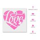 thumbnail image 2 of Plantilla de corazón amor reutilizable - Stencil Revolution, 2 of 4