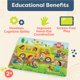 thumbnail image 3 of Autobús escolar Puzzle B. toys Peek & Explore para niños pequeños a partir de 2 años, 3 of 6