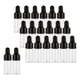 thumbnail image 1 of 20 Unidades De Frascos Cuentagotas De Vidrio Vacíos, Contenedores Para Aceites De Perfume, Líquidos, Negro, 3 Ml, 1 of 5